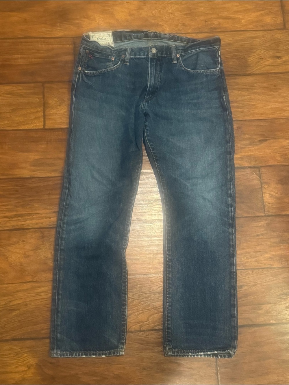 Polo Ralph Lauren Men’s Jeans W35 L30 Dark Wash Straight Leg 100% Cotton